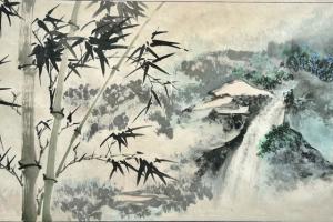 Ngắm 42 tranh thủy mặc của họa sĩ Trương Hán Minh tại Lotus Gallery