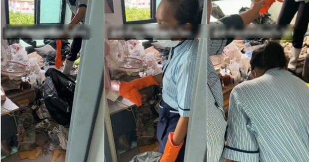 Kinh hoàng cô gái sống trong căn nhà thuê ngập kín rác, bốc mùi hôi thối nồng nặc